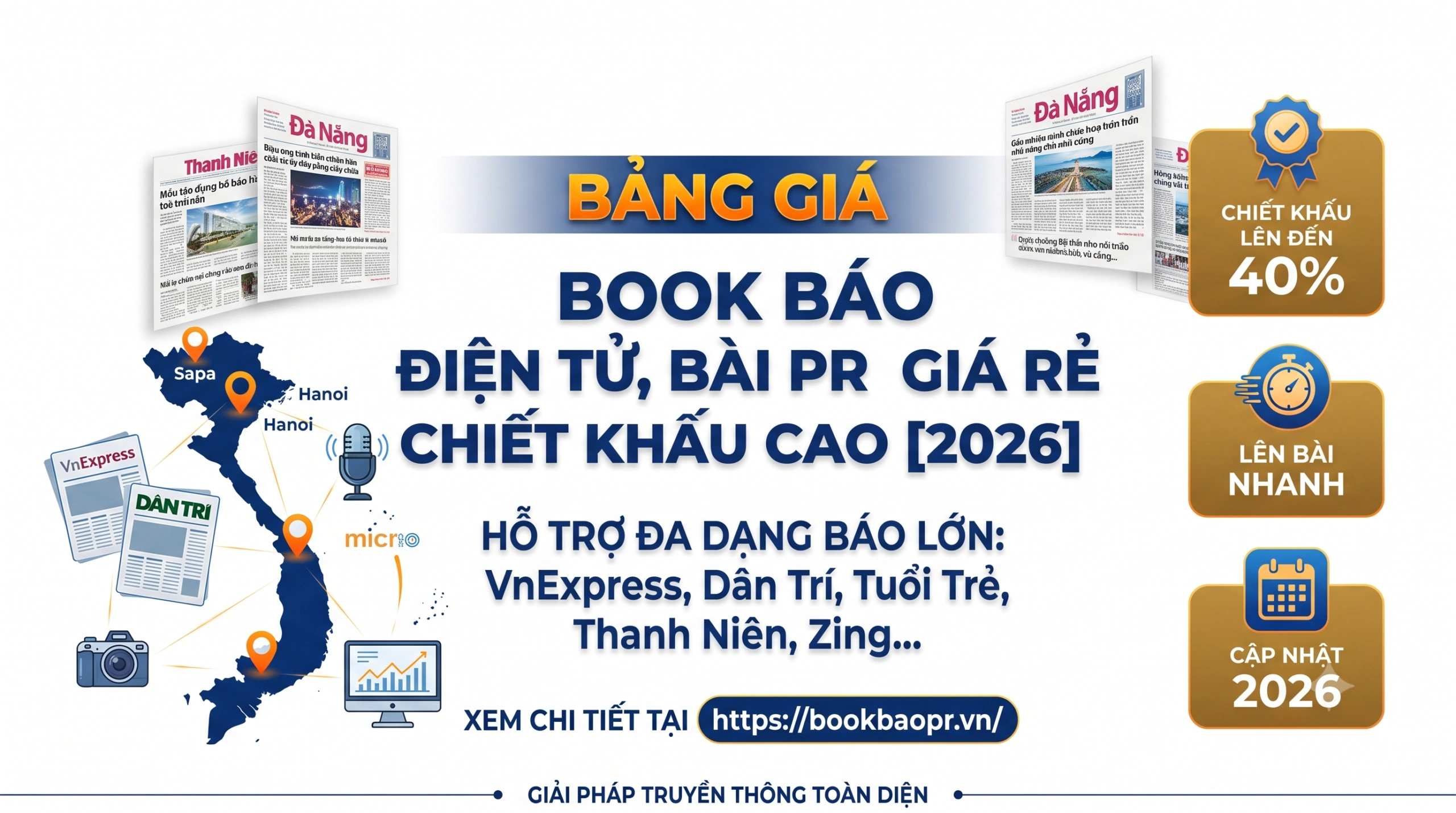 Bảng Giá Book Báo Điện Tử, Bài PR Giá Rẻ Chiết Khấu Cao [2026]