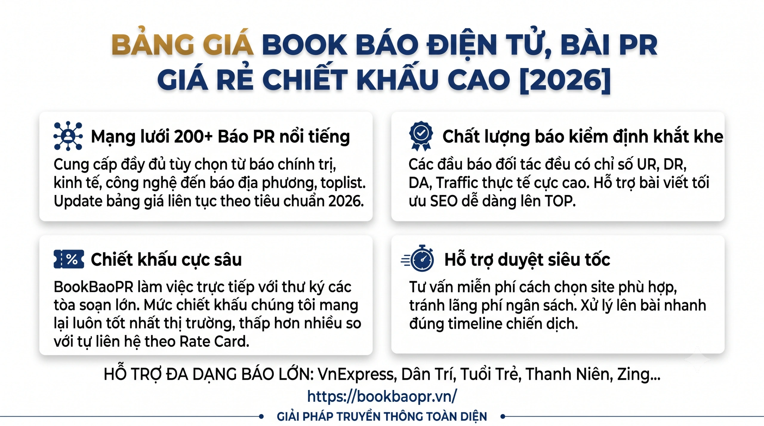 Ưu thế khi booking báo điện tử pr tại Agency booking báo chí BookBaoPR